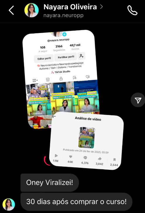 Depoimento — Nayara Oliveira, neurocientista, viralizou 30 dias após comprar